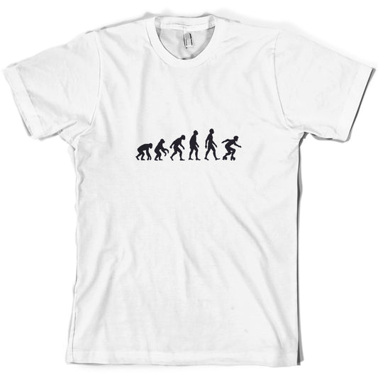 Evolution Of Man Roller Derby T Shirt