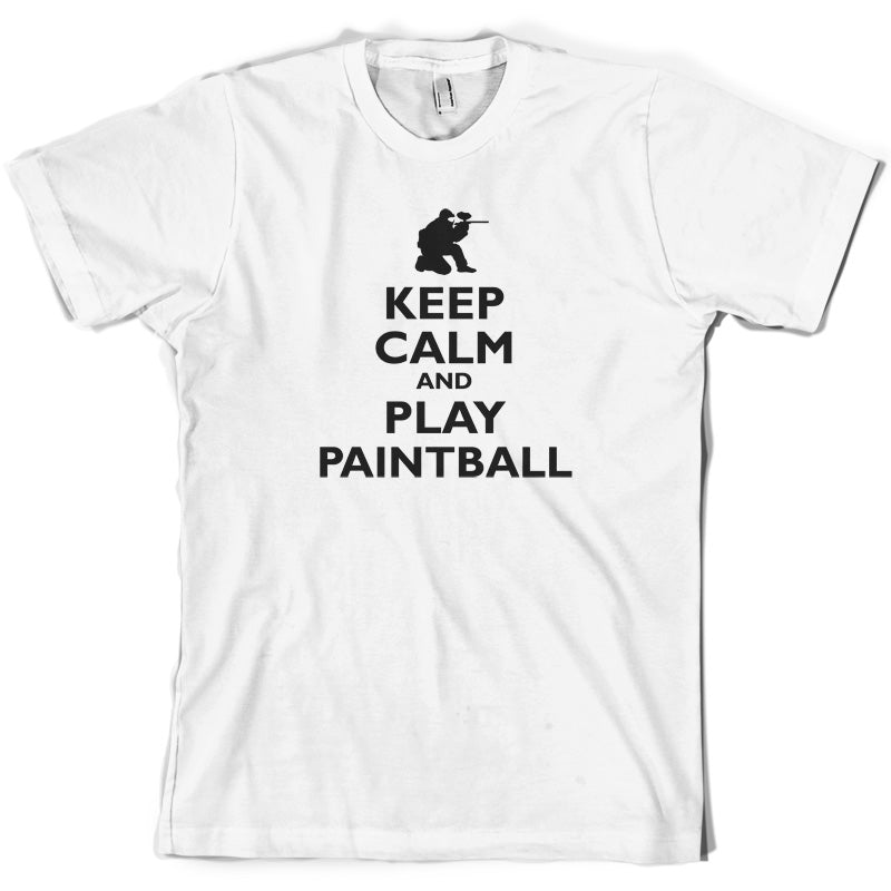 Keep Calm and Play Paintball T Shirt