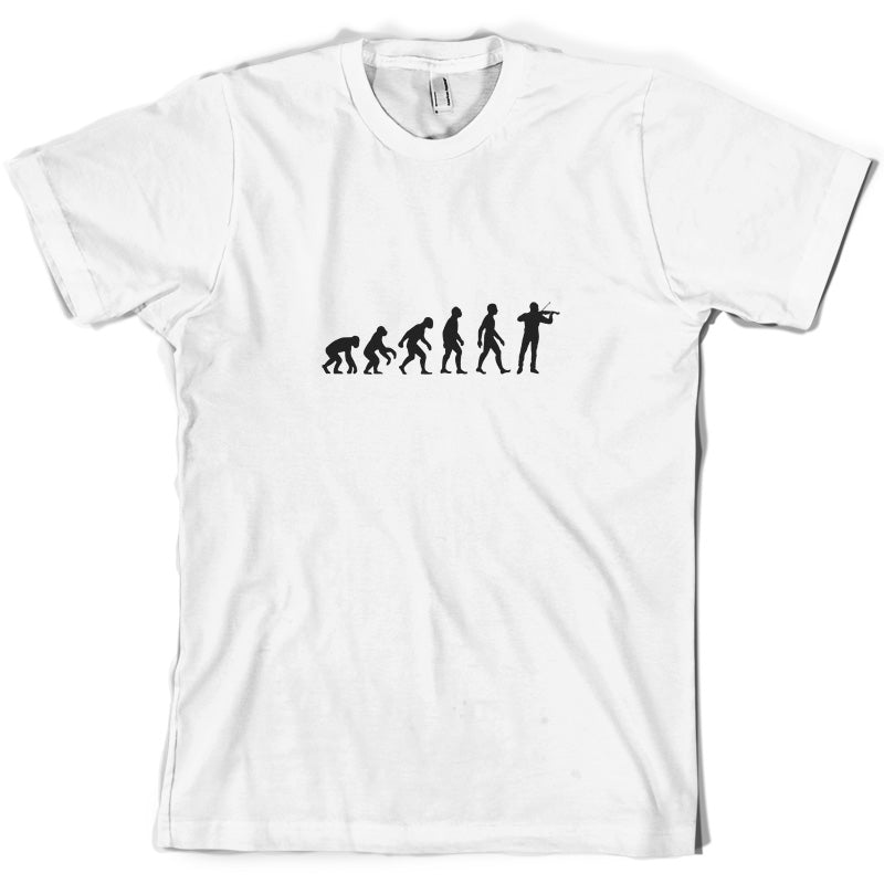 Evolution of Man Violinist T Shirt