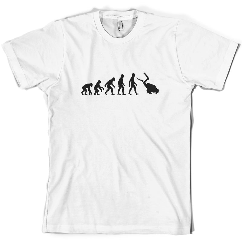 Evolution of man Scuba Diving T Shirt