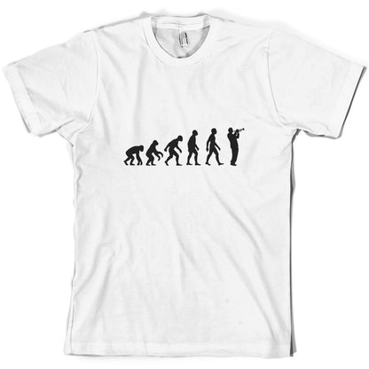 Evolution of Man Trumpet Player T Shirt