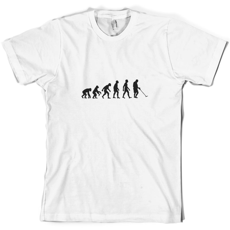 Evolution Of Man Metal Detector T Shirt