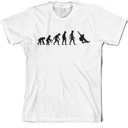 Evolution of Man Skateboarding T Shirt