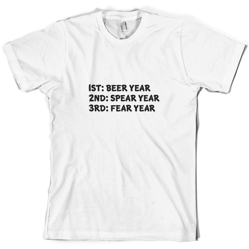 Beer Year Spear Year Fear Year T Shirt