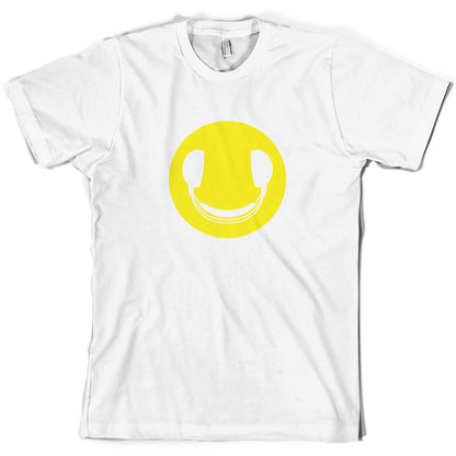 DJ Headphone Smiley face T Shirt