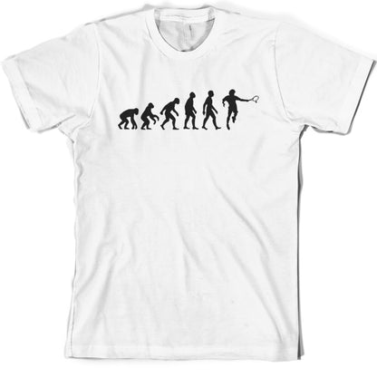 Evolution of Man Tennis T Shirt