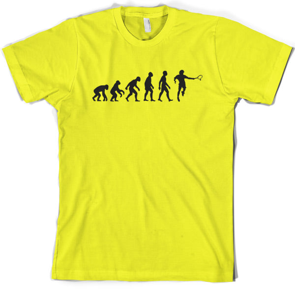 Evolution of Man Tennis T Shirt