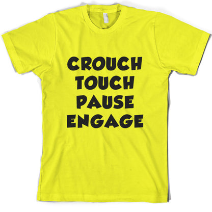 Crouch touch pause Engage Rugby T Shirt