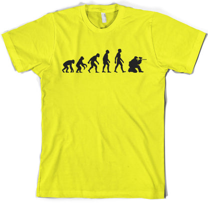 Evolution of Man Paintball T shirt