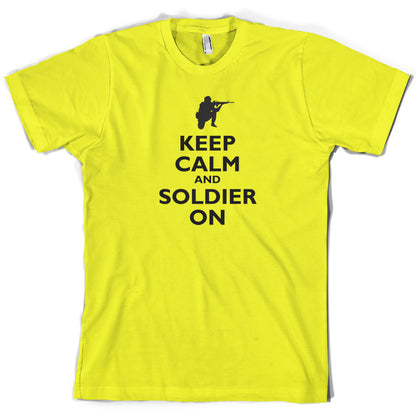 Keep Calm and Soldier On T Shirt