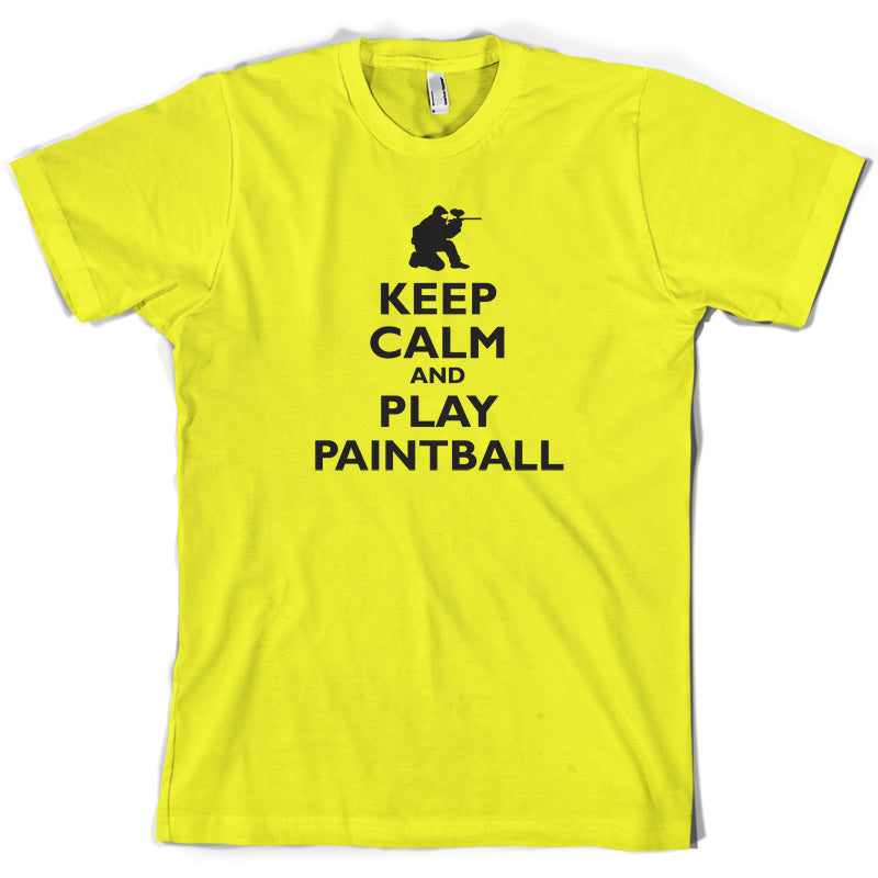 Keep Calm and Play Paintball T Shirt