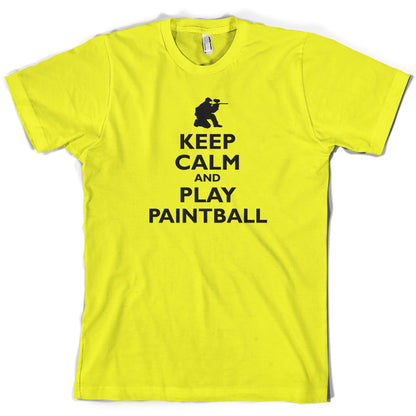 Keep Calm and Play Paintball T Shirt