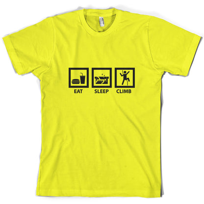 Eat Sleep Climb (Rock Climbing) T Shirt