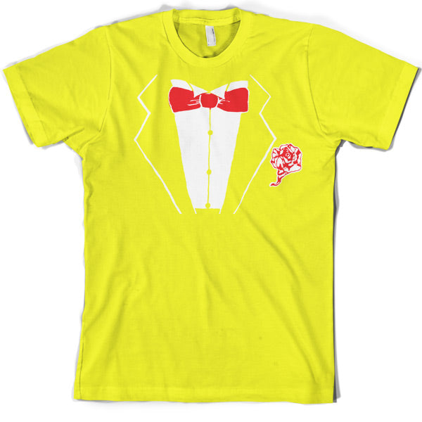 Tuxedo with Rose T Shirt