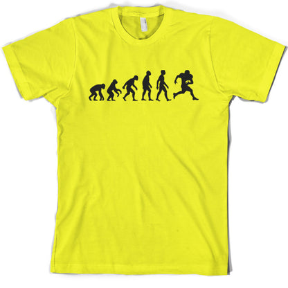 Evolution of Man American Football T Shirt