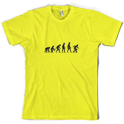 Evolution Of Man Roller Derby T Shirt