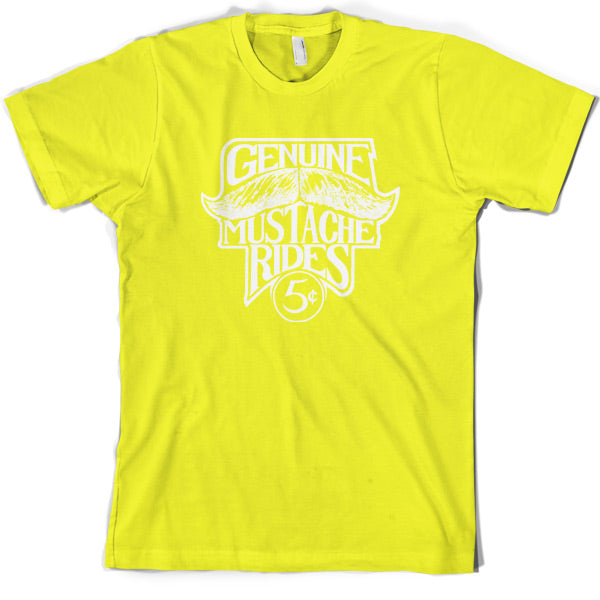 Genuine Moustache Rides T Shirt