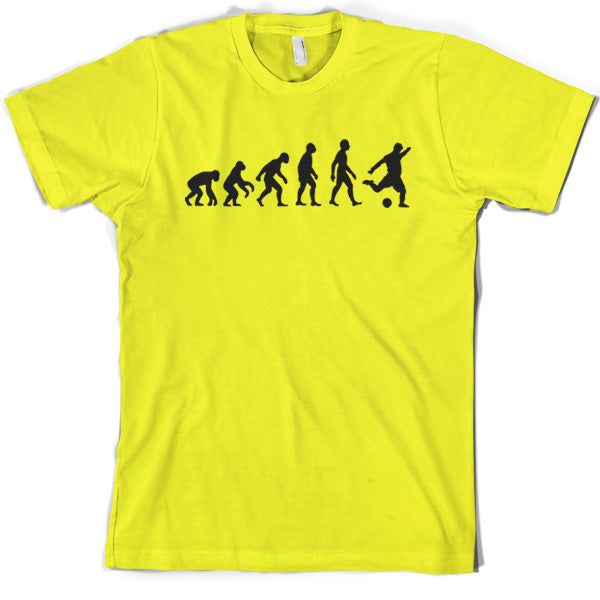 Evolution of Man Football T Shirt