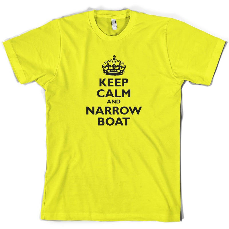 Keep Calm and Narrow Boat T Shirt