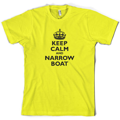 Keep Calm and Narrow Boat T Shirt