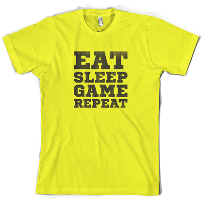 Eat Sleep Game Repeat T Shirt