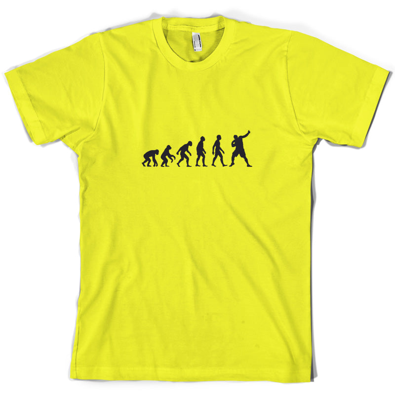 Evolution Of Man Shot Put T Shirt