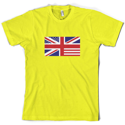 Union Jack US Flag T Shirt