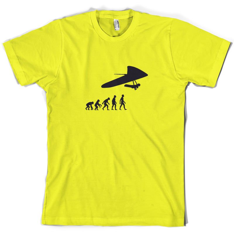 Evolution Of Man Hang Glider T Shirt