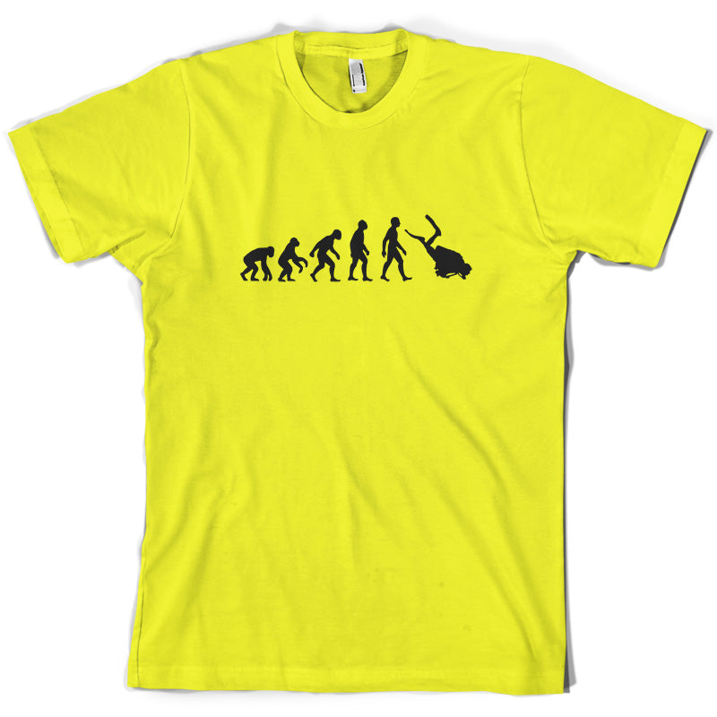 Evolution of man Scuba Diving T Shirt