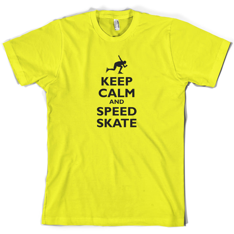 Keep Calm and Speed Skate T Shirt