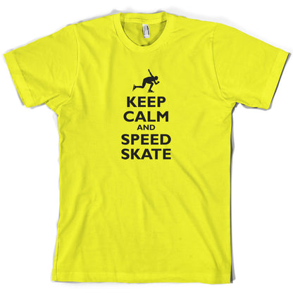 Keep Calm and Speed Skate T Shirt