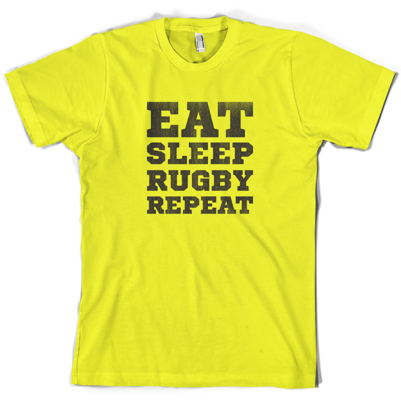 Eat Sleep Rugby Repeat T Shirt