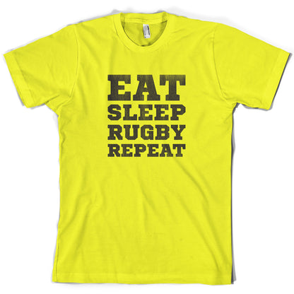 Eat Sleep Rugby Repeat T Shirt