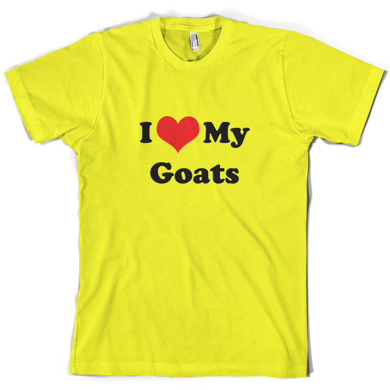 I Love My Goats T Shirt