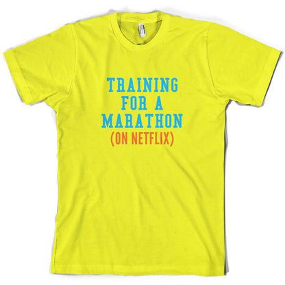 Training For A Marathon On Netflix T Shirt