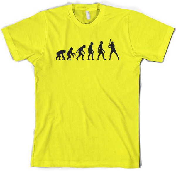 Evolution of Man Baseball T Shirt