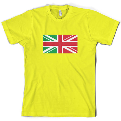 Italy Union Jack Flag T Shirt