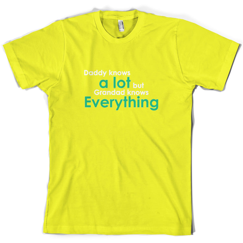 Daddy Knows A Lot Grandad Knows Everything T Shirt