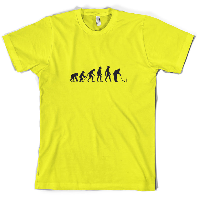 Evolution Of Man Croquet T Shirt