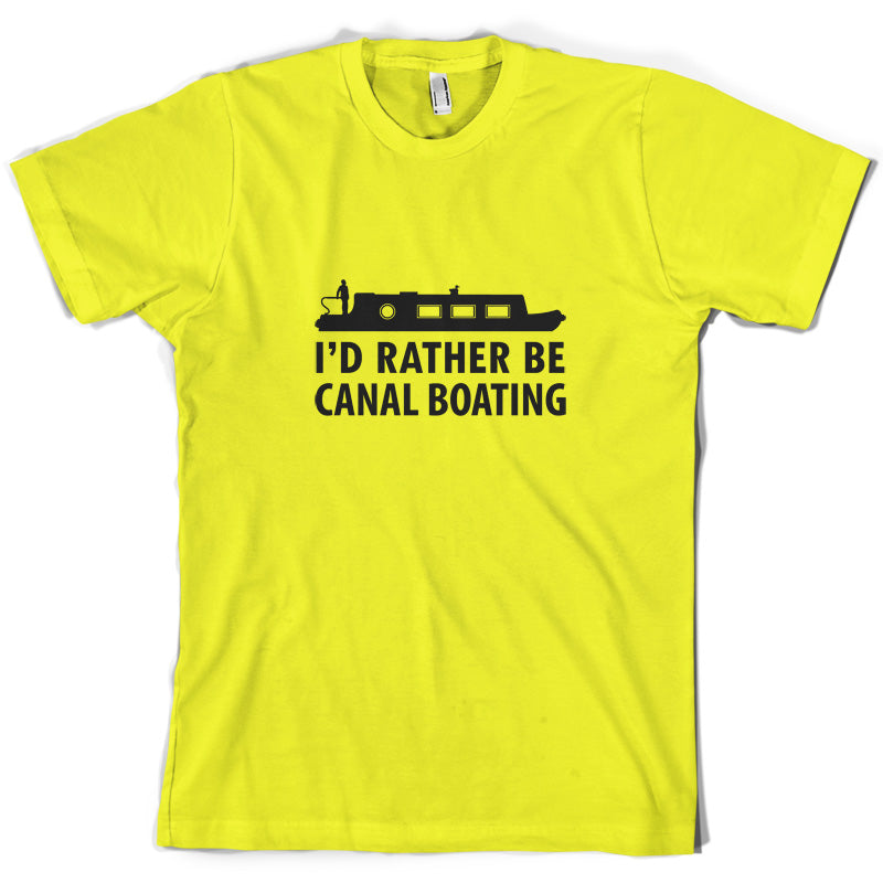 I'd Rather Be Canal Boating T Shirt