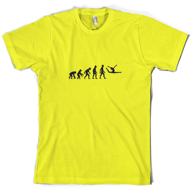 Evolution Of Man Floor Gymnastics T Shirt