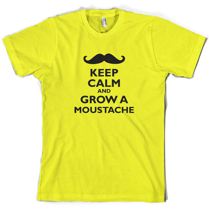 Keep Calm and Grow A Moustache T Shirt