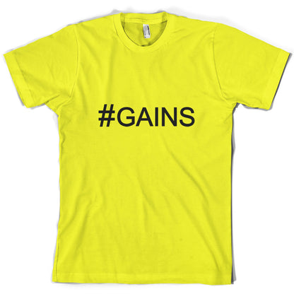 #Gains (Hashtag) T Shirt