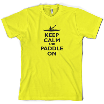 Keep Calm and Paddle On T Shirt