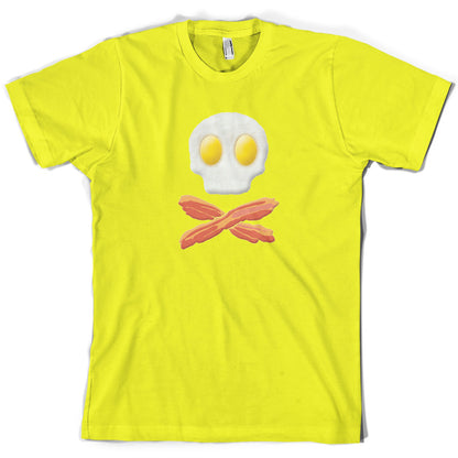Eggs Bacon Skull and Bones T Shirt