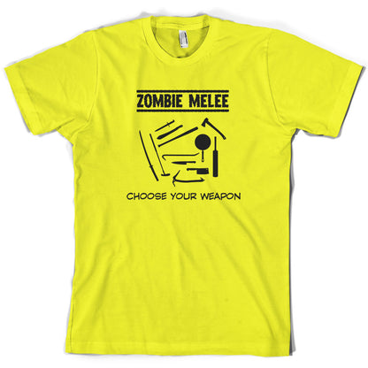 Zombie Melee Choose Your Weapon T Shirt