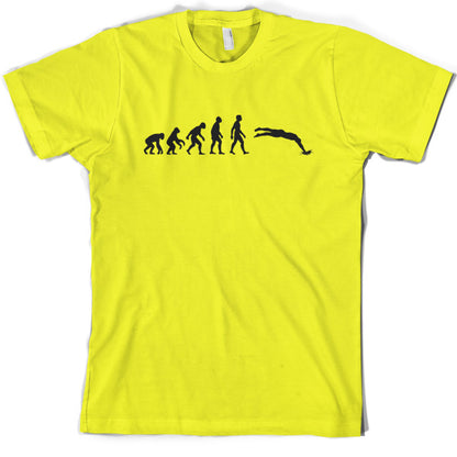 Evolution of Man Swimming T Shirt