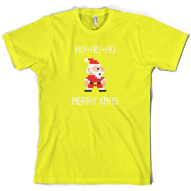 8 Bit Santa Pixel T Shirt