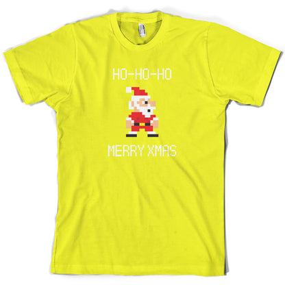 8 Bit Santa Pixel T Shirt