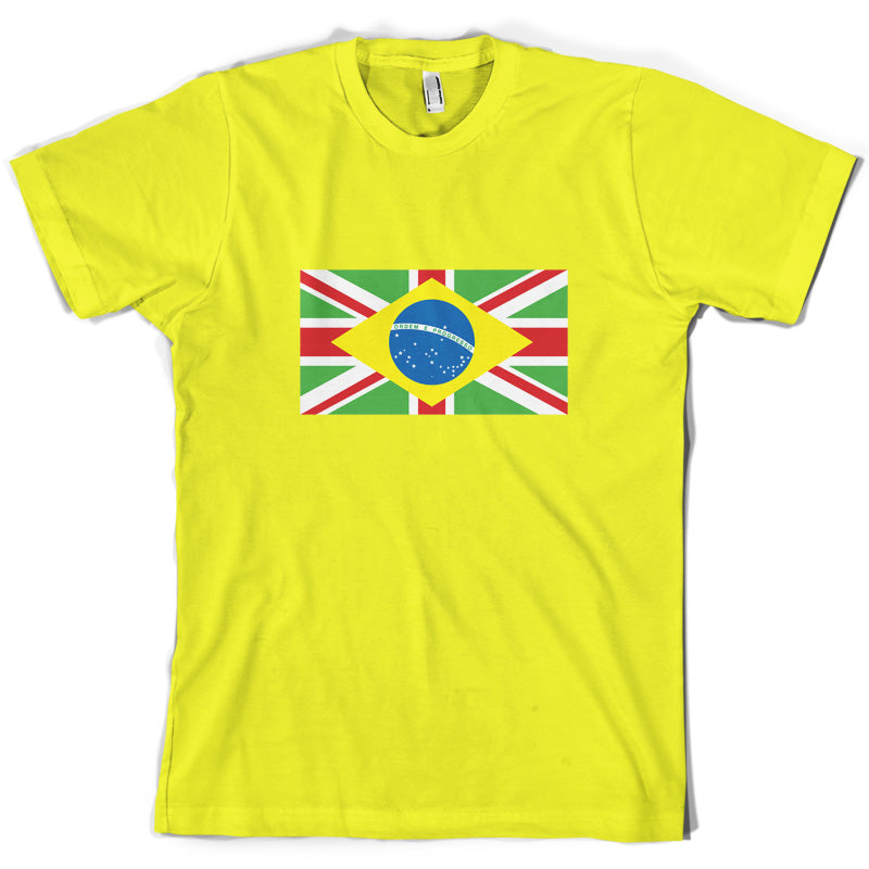 Brazil Union Jack Flag T Shirt